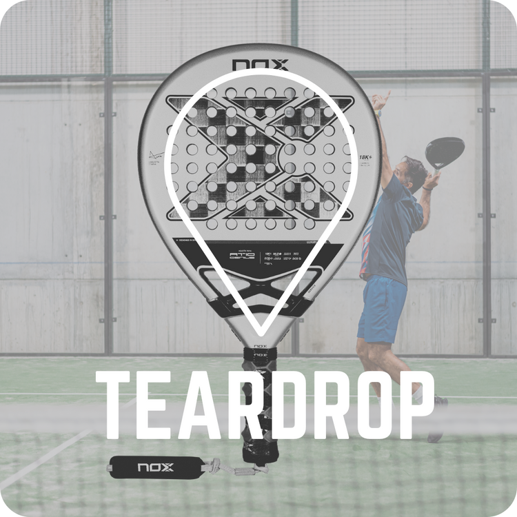Teardrop or Hybrid padel racquets