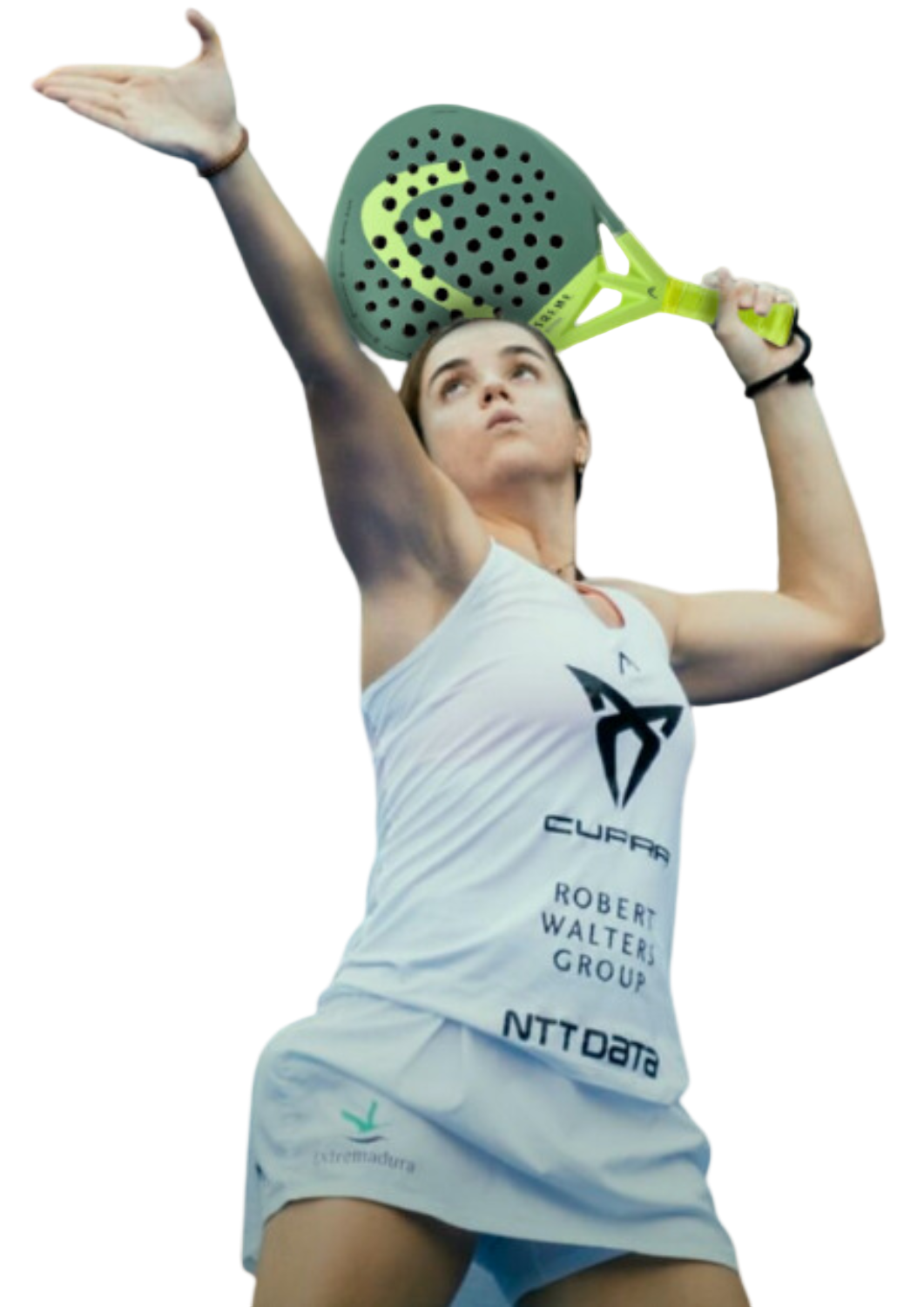 Padel Pro Paula Josemaria Martin uses the Head Extreme Motion padel racket which is available in New Zealand from ThePadelShop.co.nz