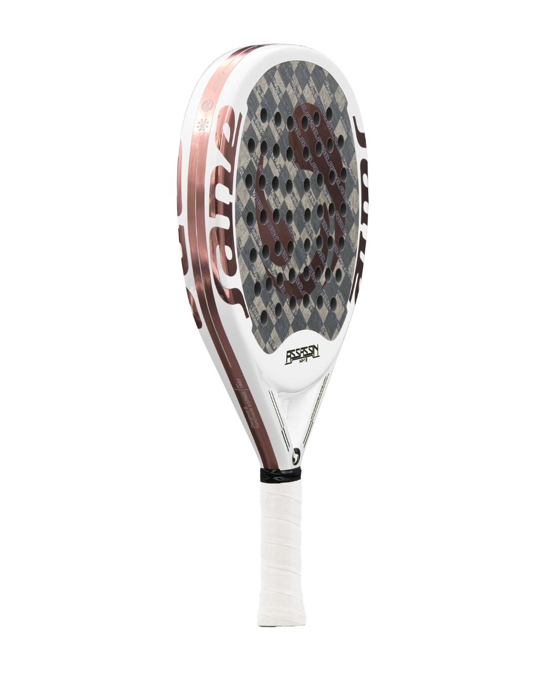 The main image of the SANE Assassin Soft ll padel racket that is now available in New Zealand from ThePadelShop.co.nz