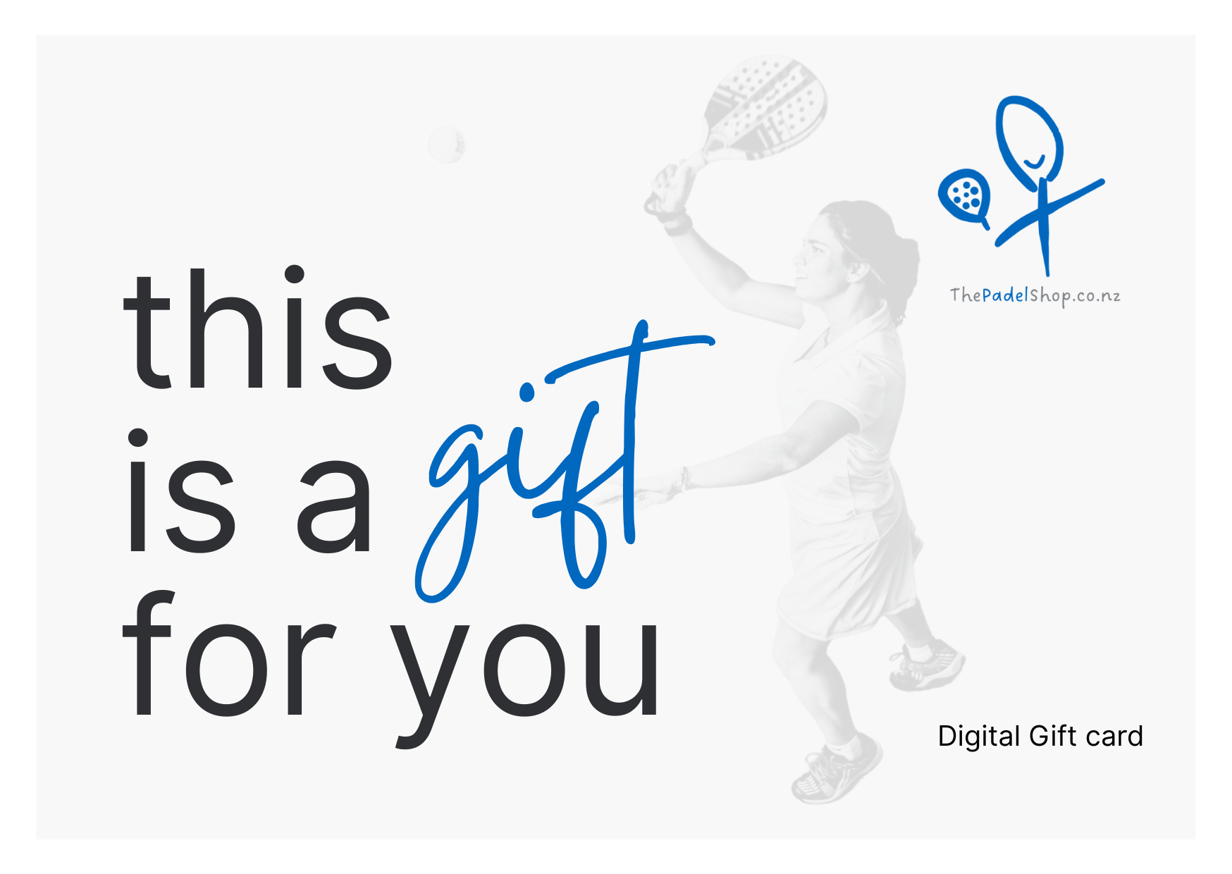 A gift card for ThePadelShop.co.nz