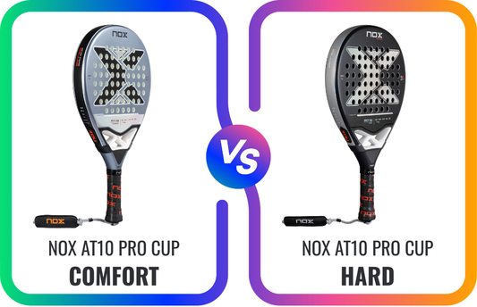 Compare the NOX AT10 Pro Cup Comfort vs Hard Padel rackets