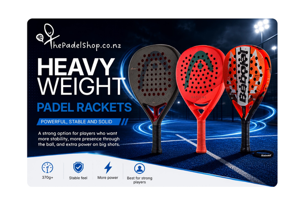 A blog giving more insight into Heavy Padel rackets and when they are for.