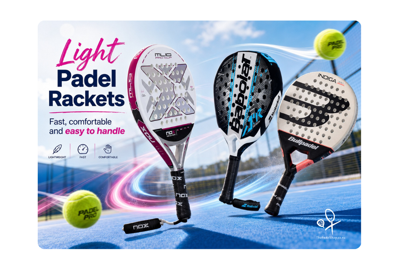 Light Padel Rackets Light Padel Rackets NZ | Why Players Choose Them – ThePadelShop.co.nz