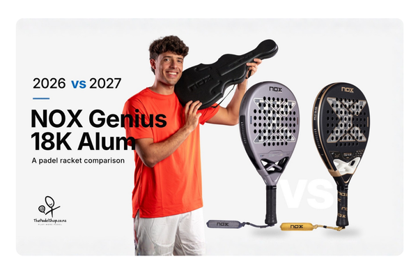 Differences between the NOX Genius 18k Alum 2027 and the 2026 AT10 version.