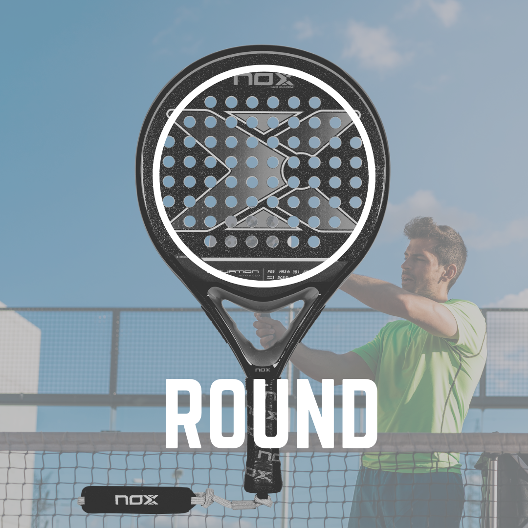 Round Black Nox Padel Racket - ThePadelShop.co.nz