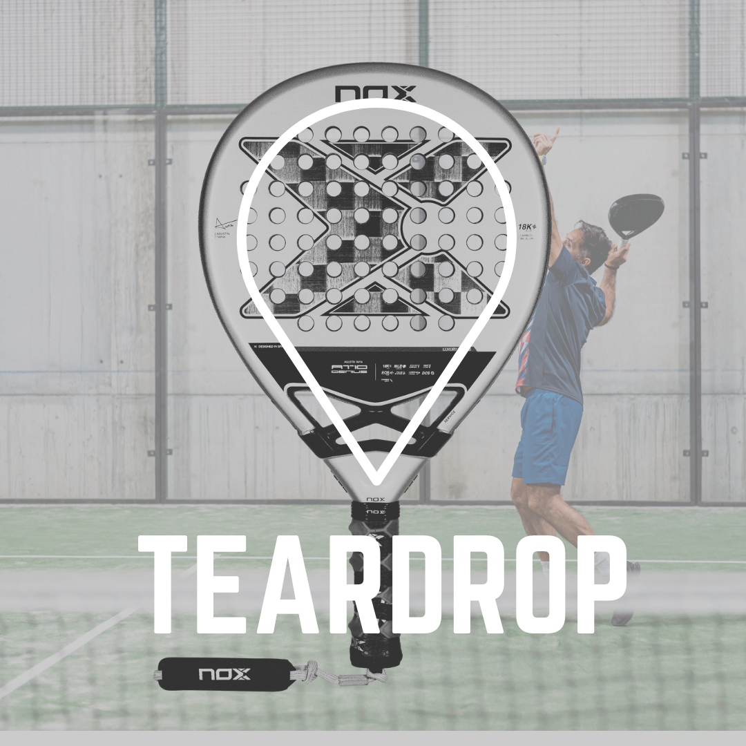 A teardrop shaped Nox padel racket - ThePadelShop.co.nz