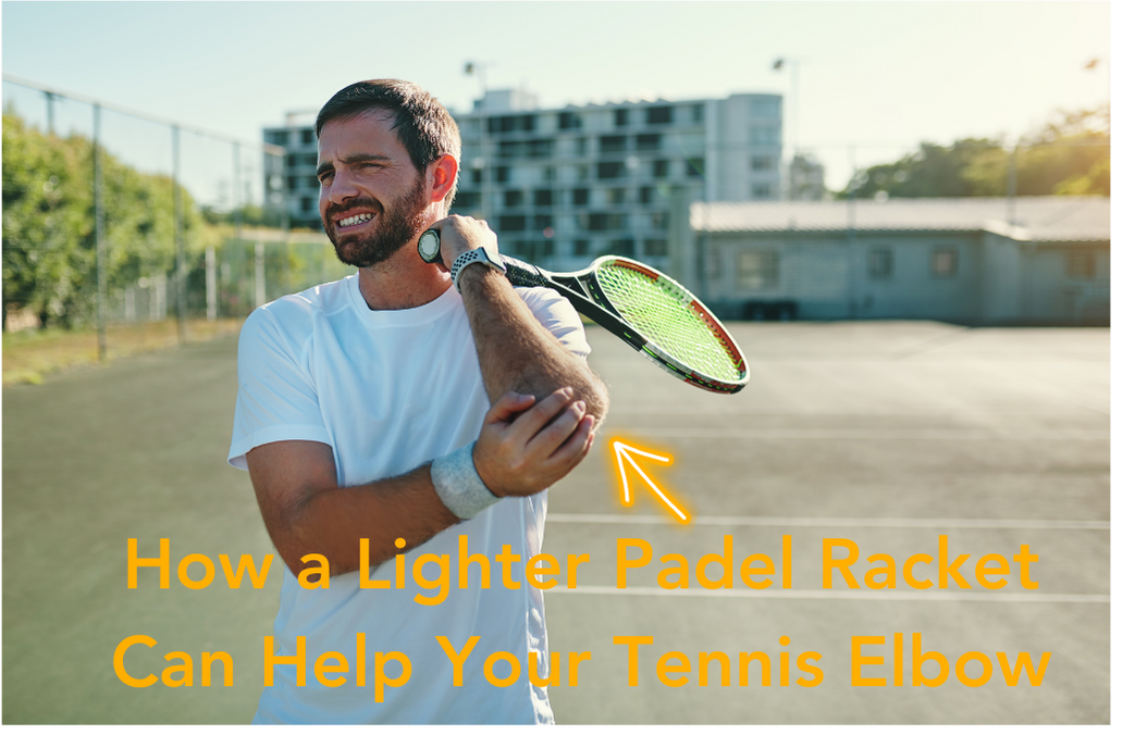 Man with Tennis Elbow - ThePadelShop.co.nz sells Padel Rackets for people with Tennis Elbow