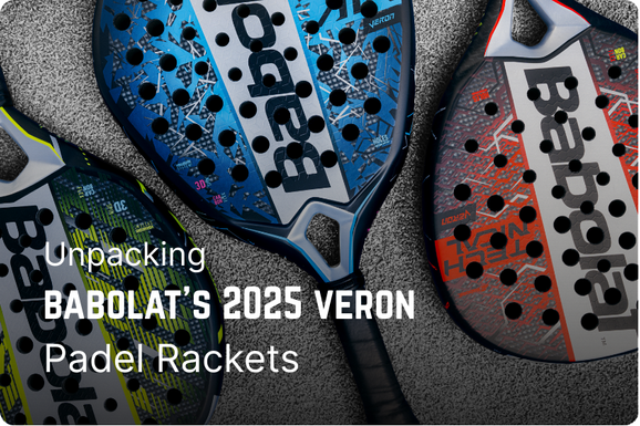a blog comparing the 2025 Babolat Veron Padel Rackets