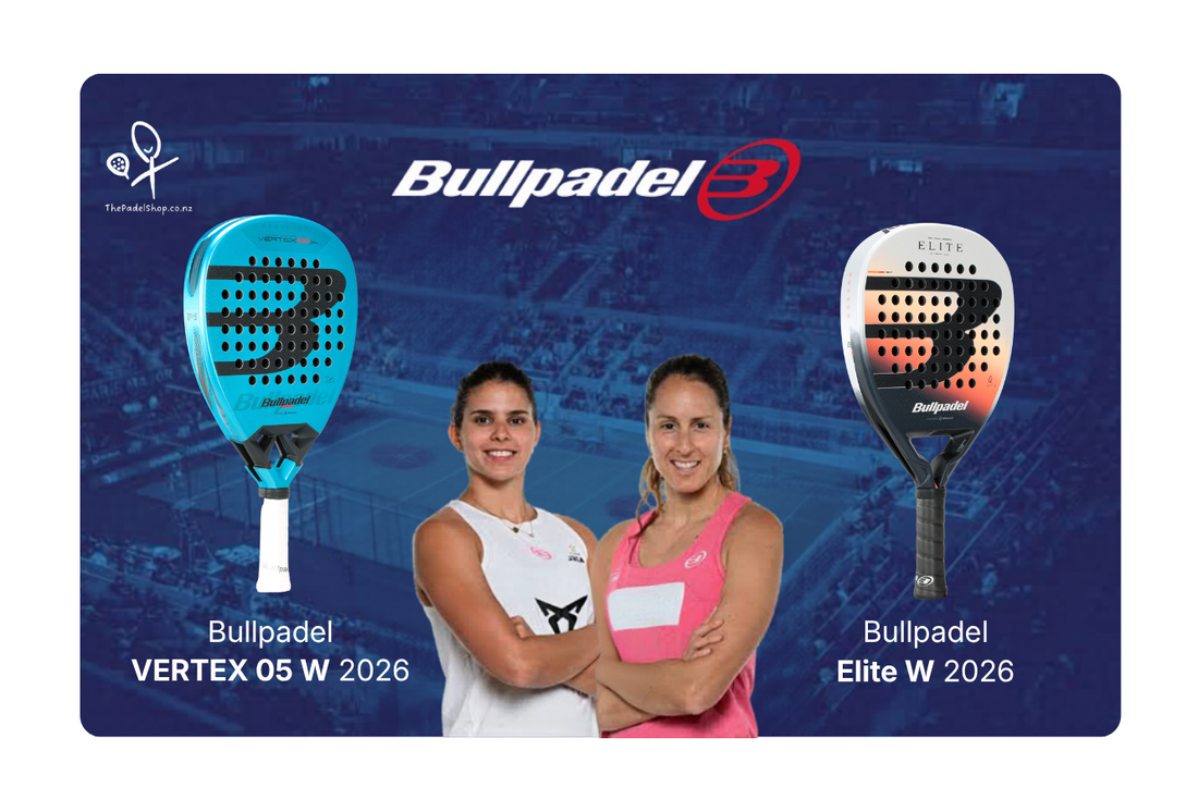 Padel Racket Comparison between the Bullpadel Vertex 05 W 2026 and the Bullpadel Elite W 2026