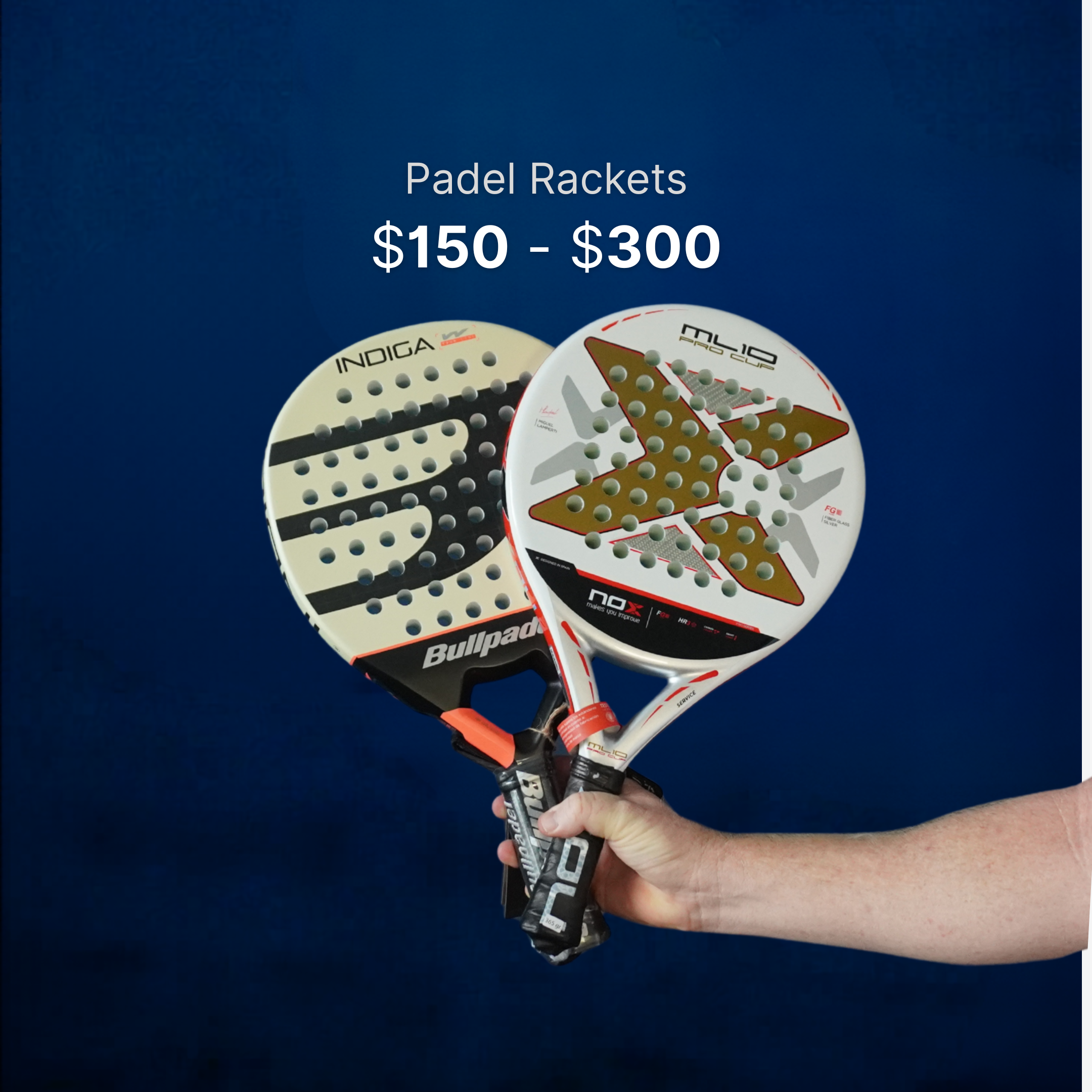 Padel Rackets in New Zealand between $150 to $300
