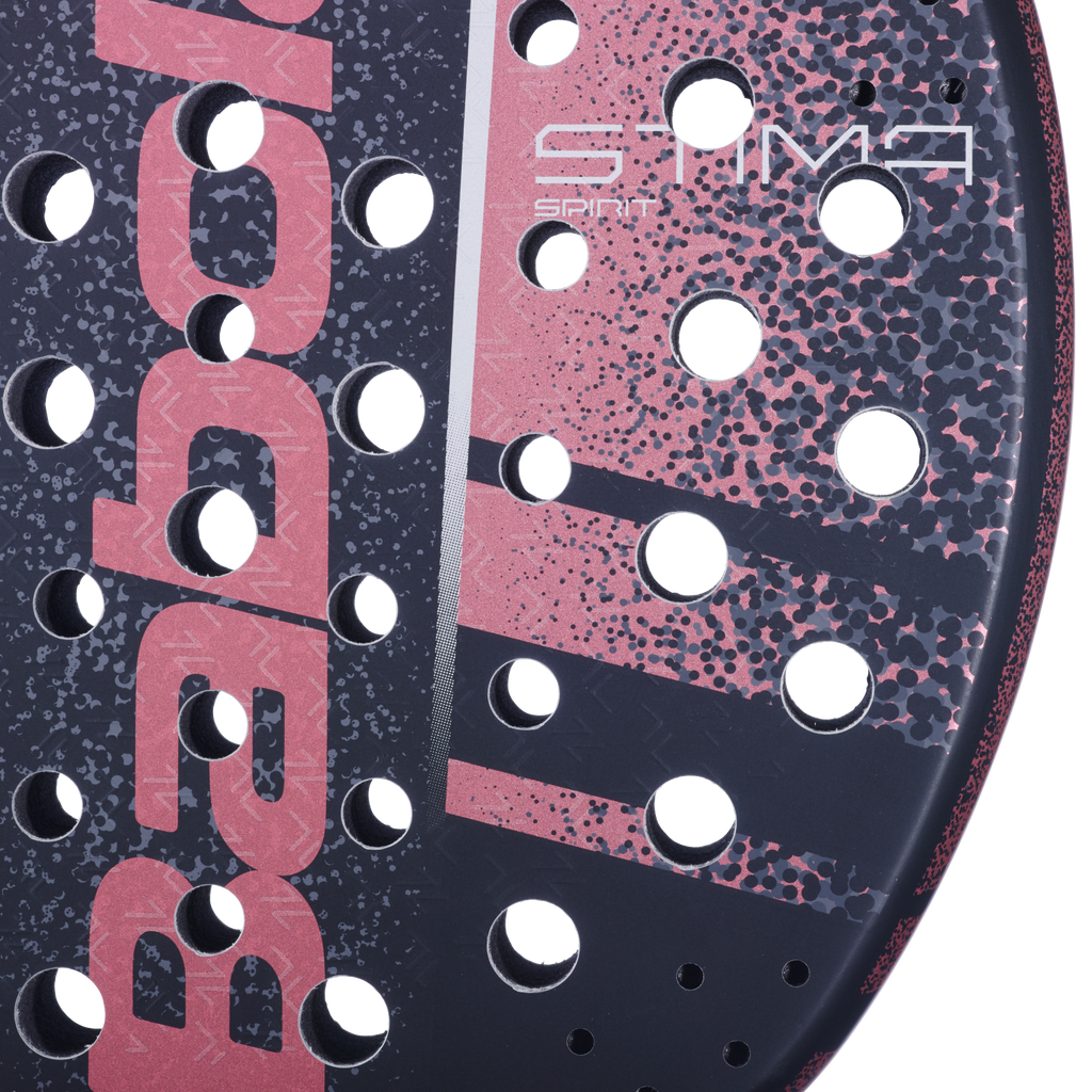 Close up of the heart of the Babolat Stima Spirit padel racket available in New Zealand from ThePadelShop.co.nz