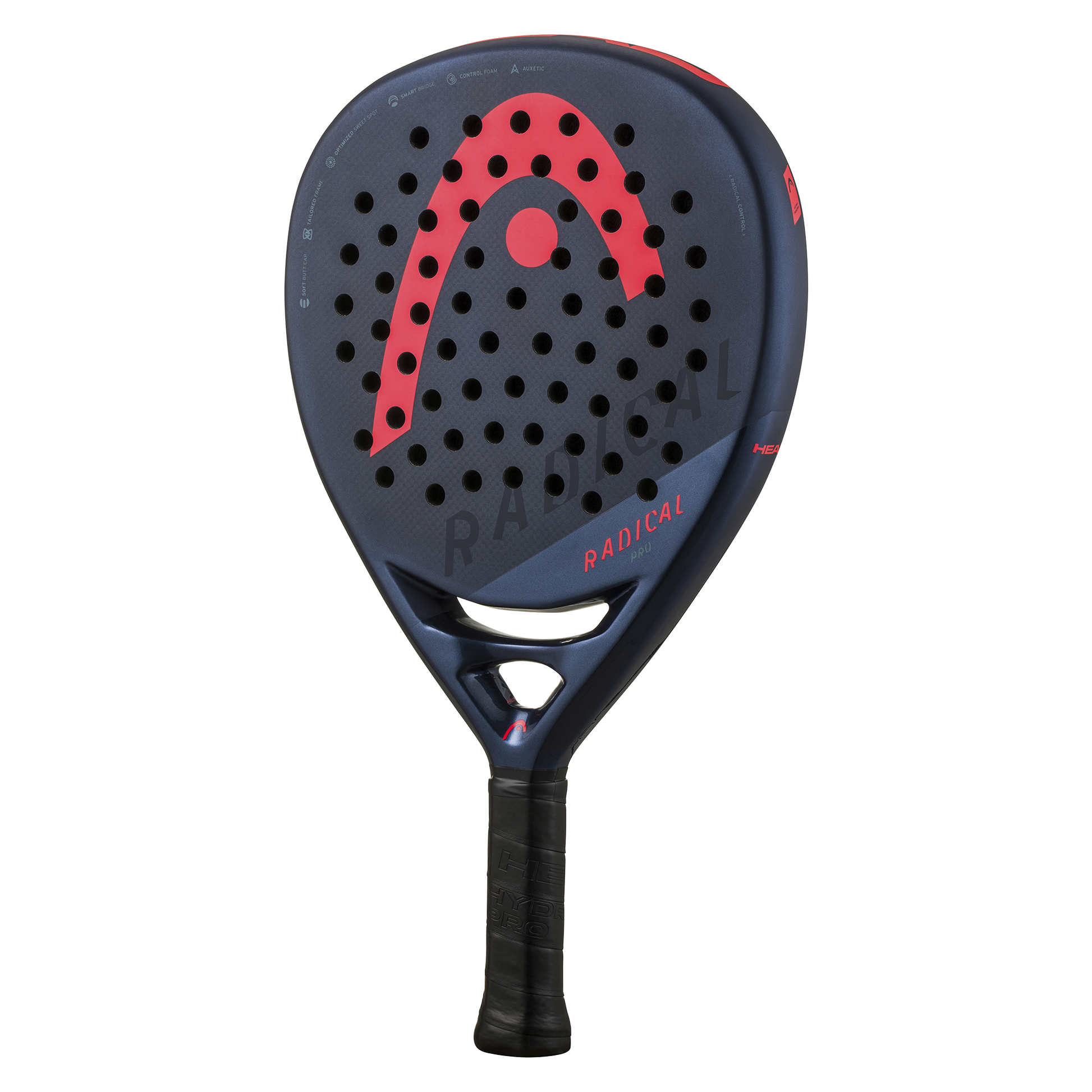 Front on Image of the Head Radical Pro (2024) padel racket. Available at ThePadelShop.co.nz
