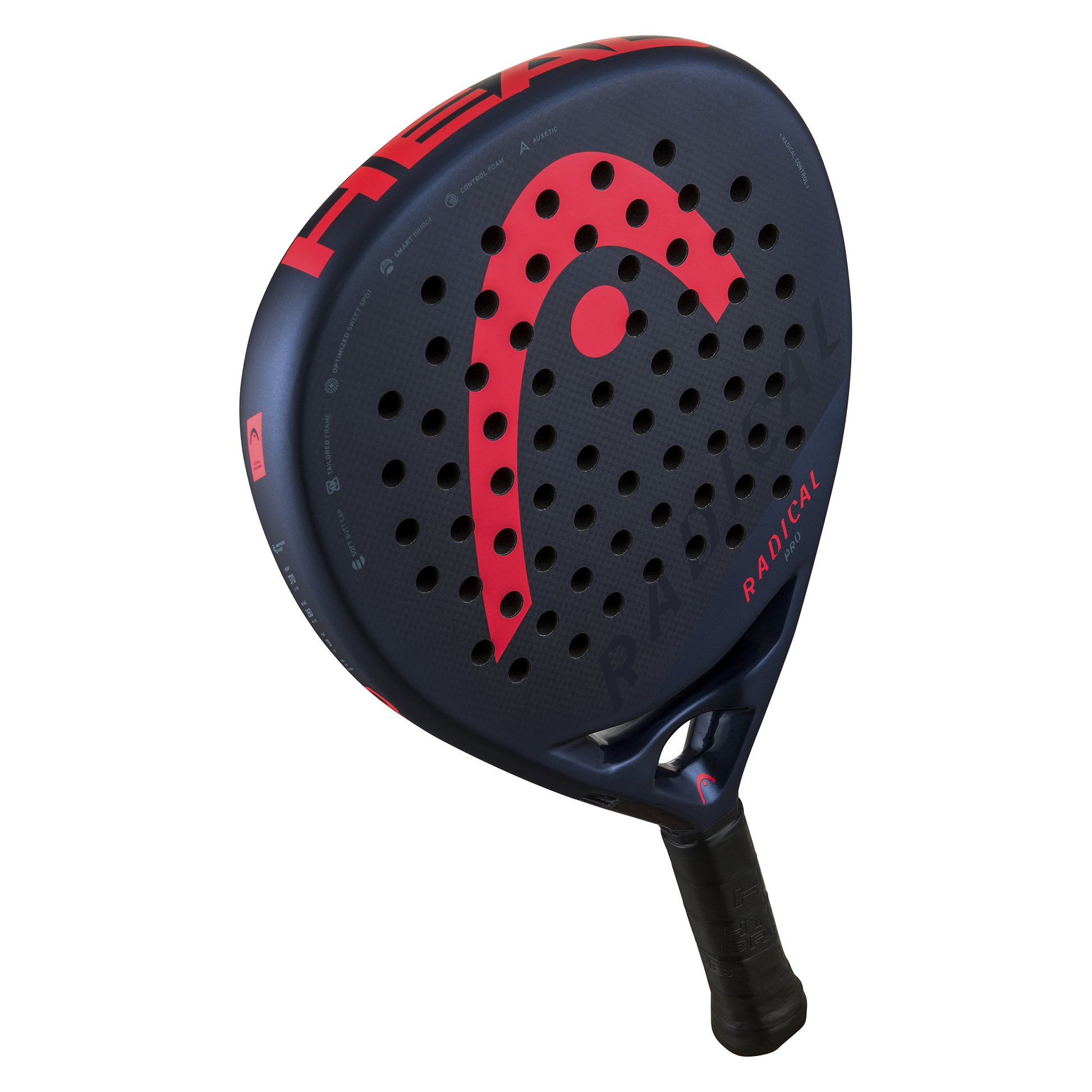 Top down image of the Head Radical Pro (2024) Padel Racket. Available at ThePadelShop.co.nz
