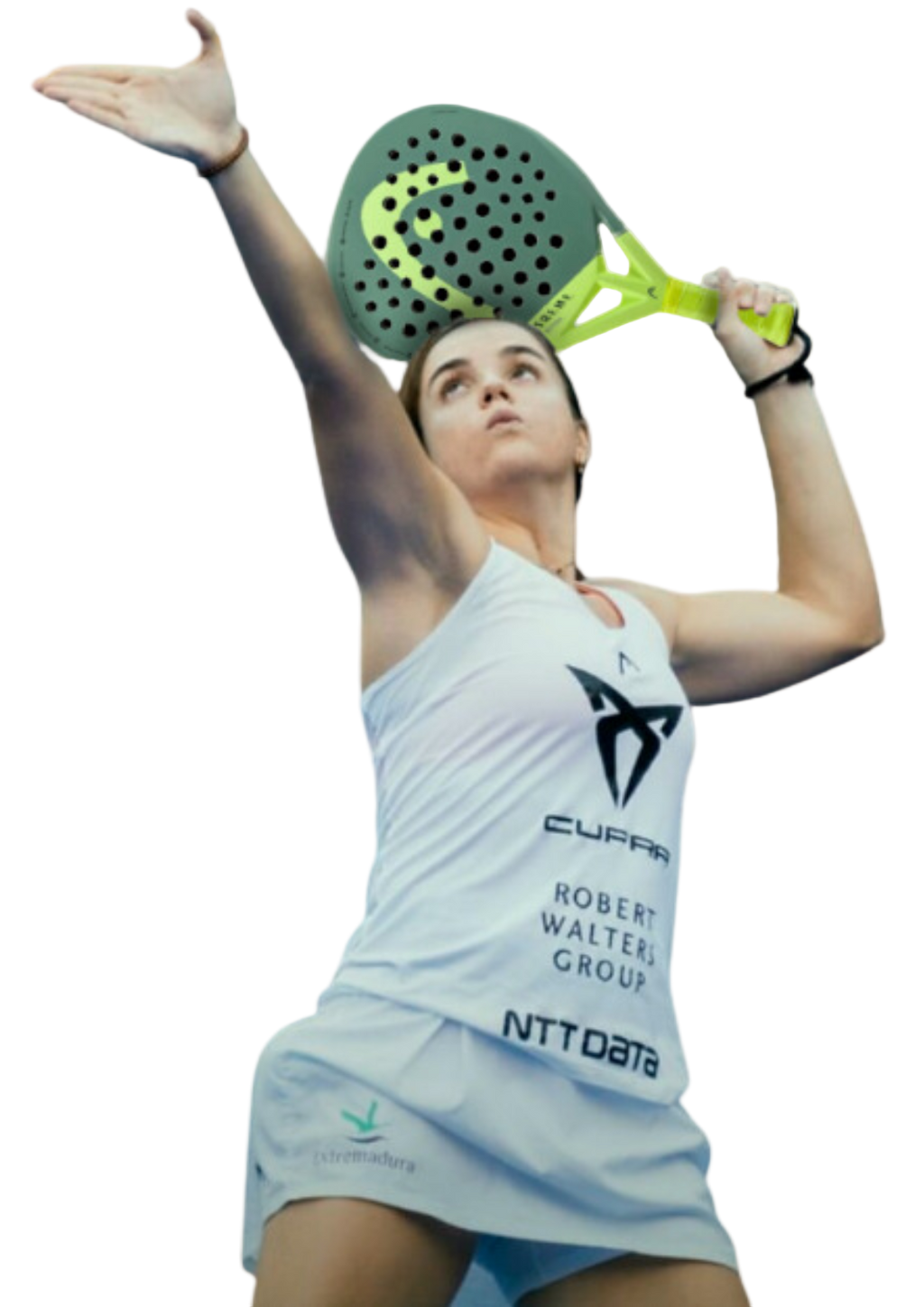 Padel Pro Paula Josemaria Martin uses the Head Extreme Motion padel racket which is available in New Zealand from ThePadelShop.co.nz