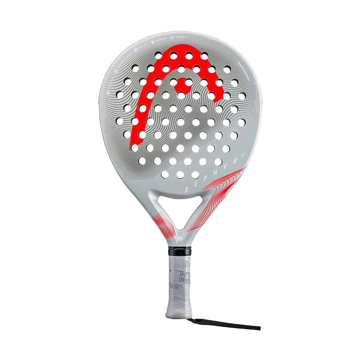 Front Racket image of a Red & Grey head Zephyr Ultra Lite Padel racket on sale from ThePadelShop.co.nz