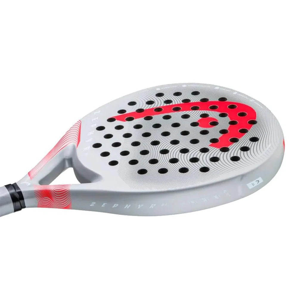 Racket image of a Red & Grey head Zephyr Ultra Lite Padel racket on sale from ThePadelShop.co.nz