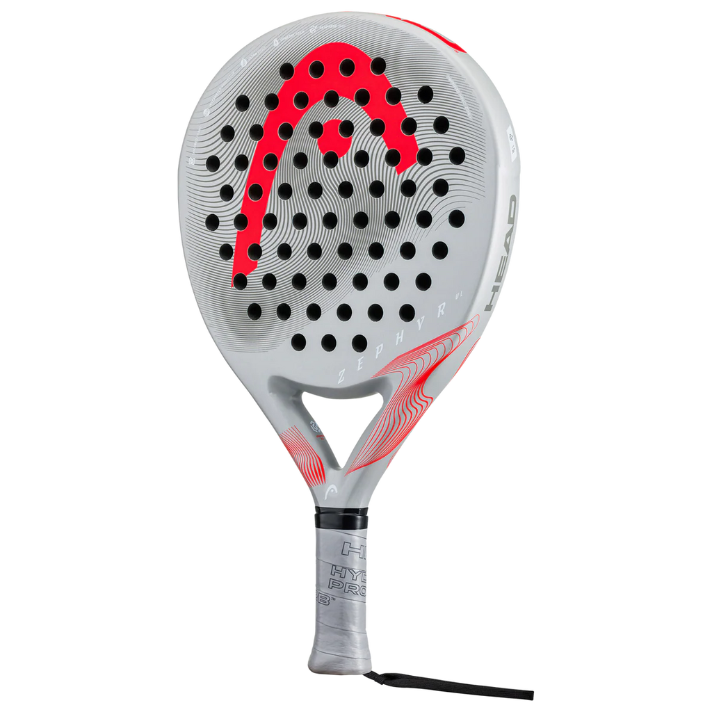 Main Racket image of a Red & Grey head Zephyr Ultra Lite Padel racket on sale from ThePadelShop.co.nz
