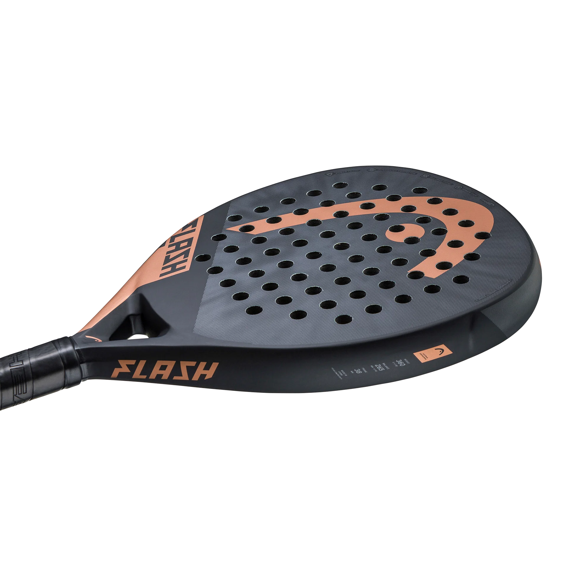 side image of the HEAD Flash CO GR 2023 padel racket now available at ThePadelShopNZ 