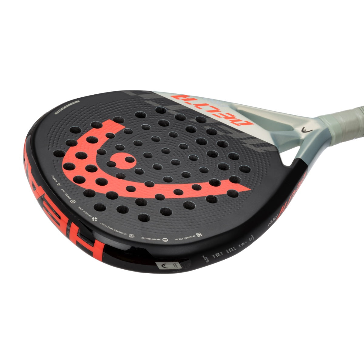 side on image of the HEad Delta Pro 2022 Padel Racket.