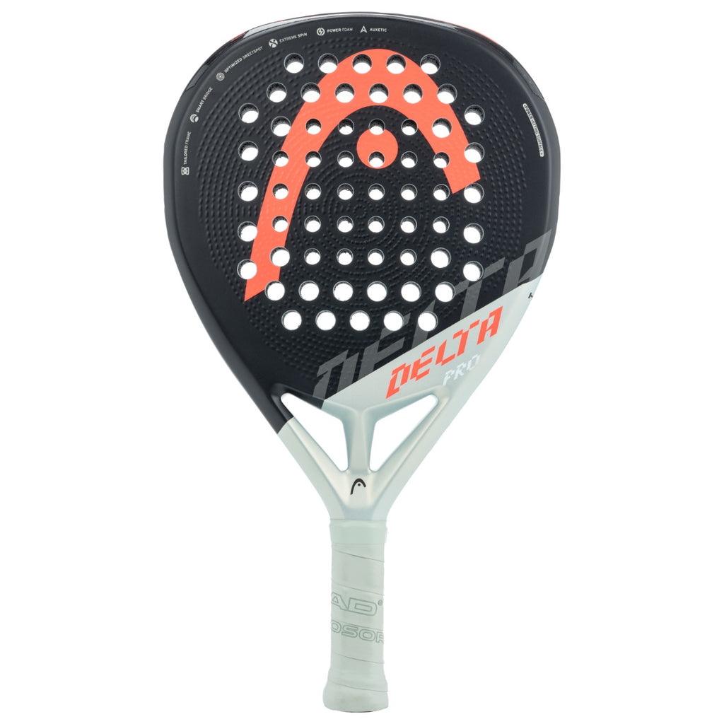 Face on image of the HEad Delta Pro 2023 Padel Racket.