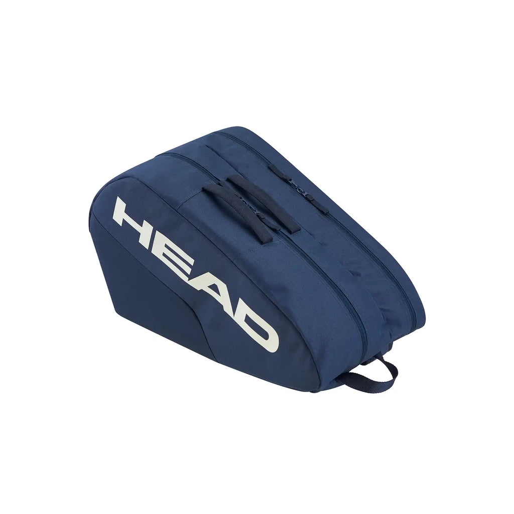 Head Navy Padel Rackets bag with HEAD logo on a white background