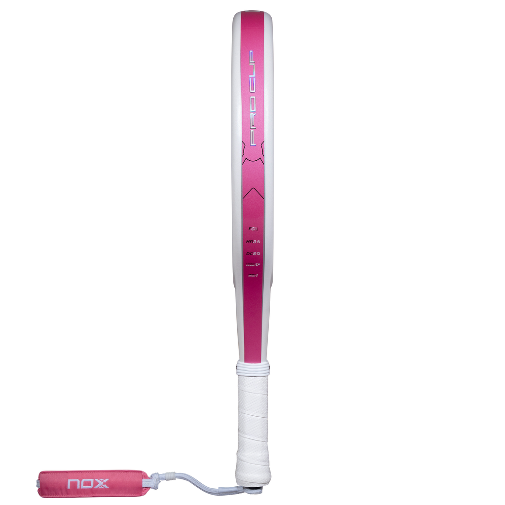 the side image of the NOX ML10 Pro Cup Silver Light (2027) Padel Racket available in New Zealand from ThePadelShopNZ