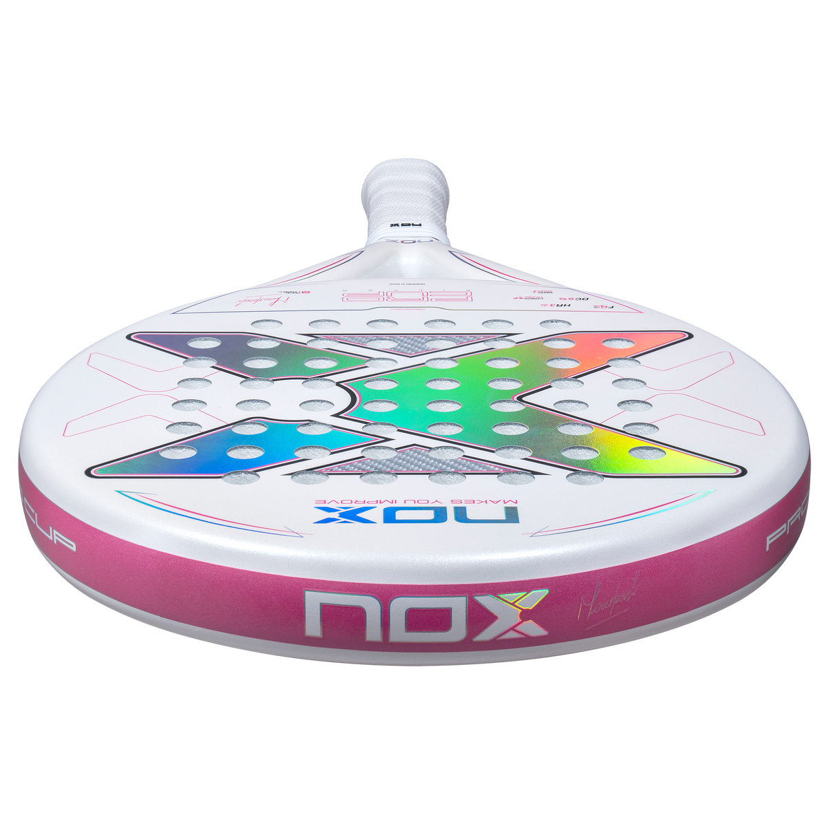 the top image of the NOX ML10 Pro Cup Silver Light (2027) Padel Racket available in New Zealand from ThePadelShopNZ