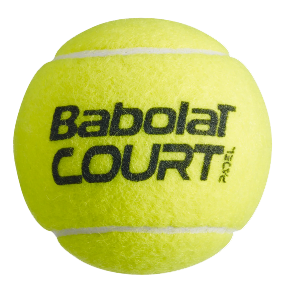 Close up of the Babolat Court padel Ball on sale at ThePadelShop.co.nz