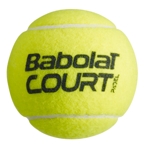 Close up of the Babolat Court padel Ball on sale at ThePadelShop.co.nz