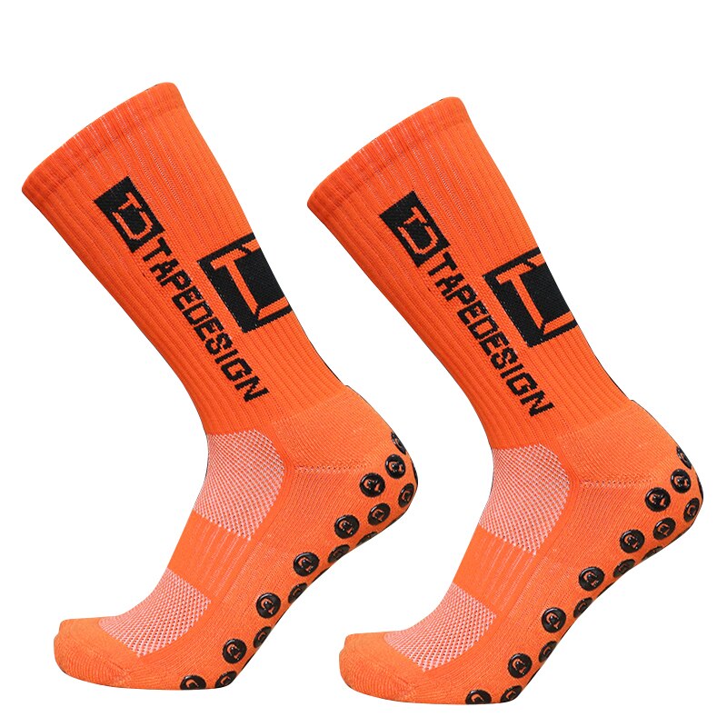 Orange Tapedesign Grip Socks for padel available in New Zealand