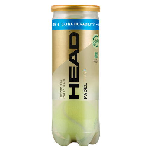 A can of 3 Head Padel Pro S+ padel balls