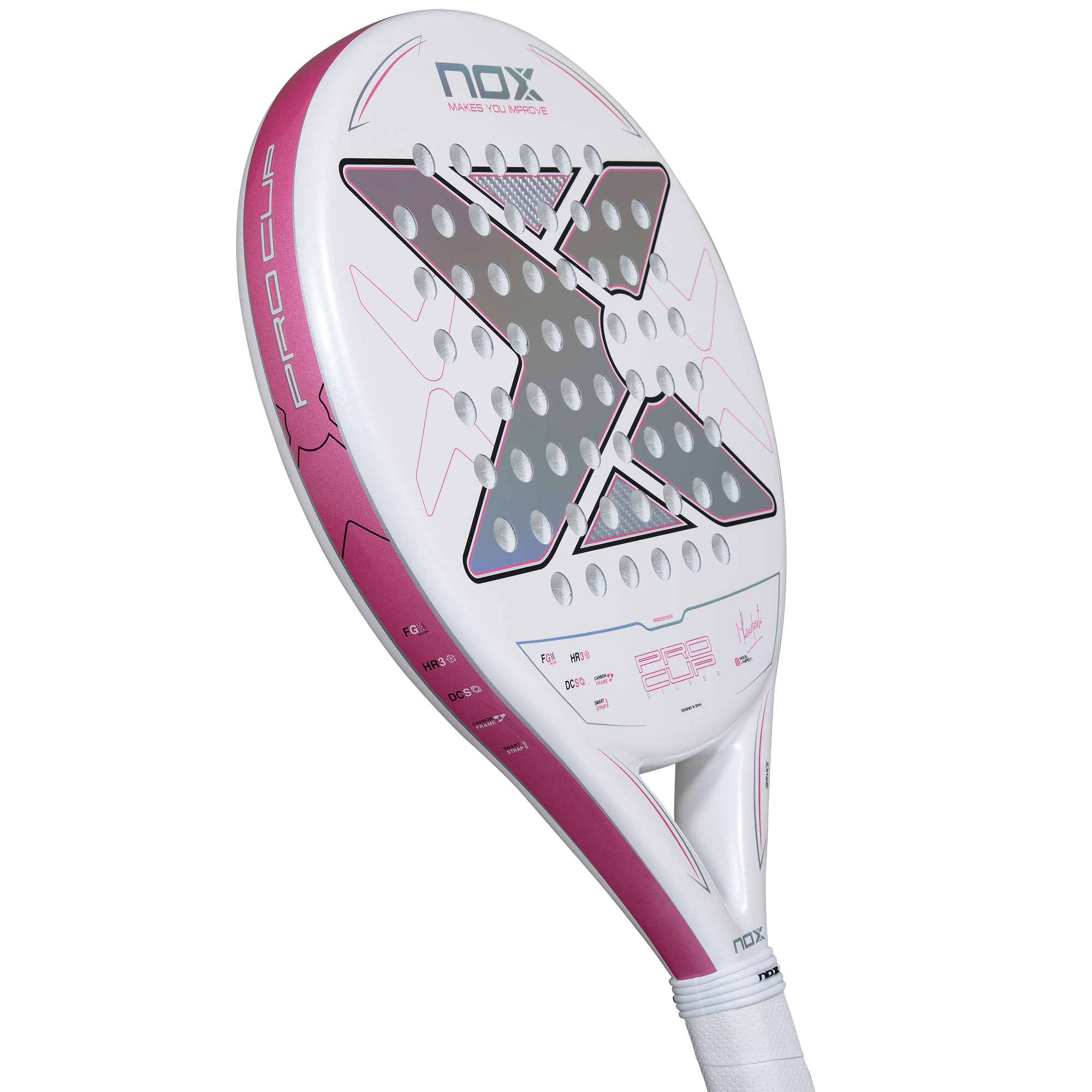 fun image of the NOX ML10 Pro Cup Silver Light (2027) Padel Racket available in New Zealand from ThePadelShopNZ