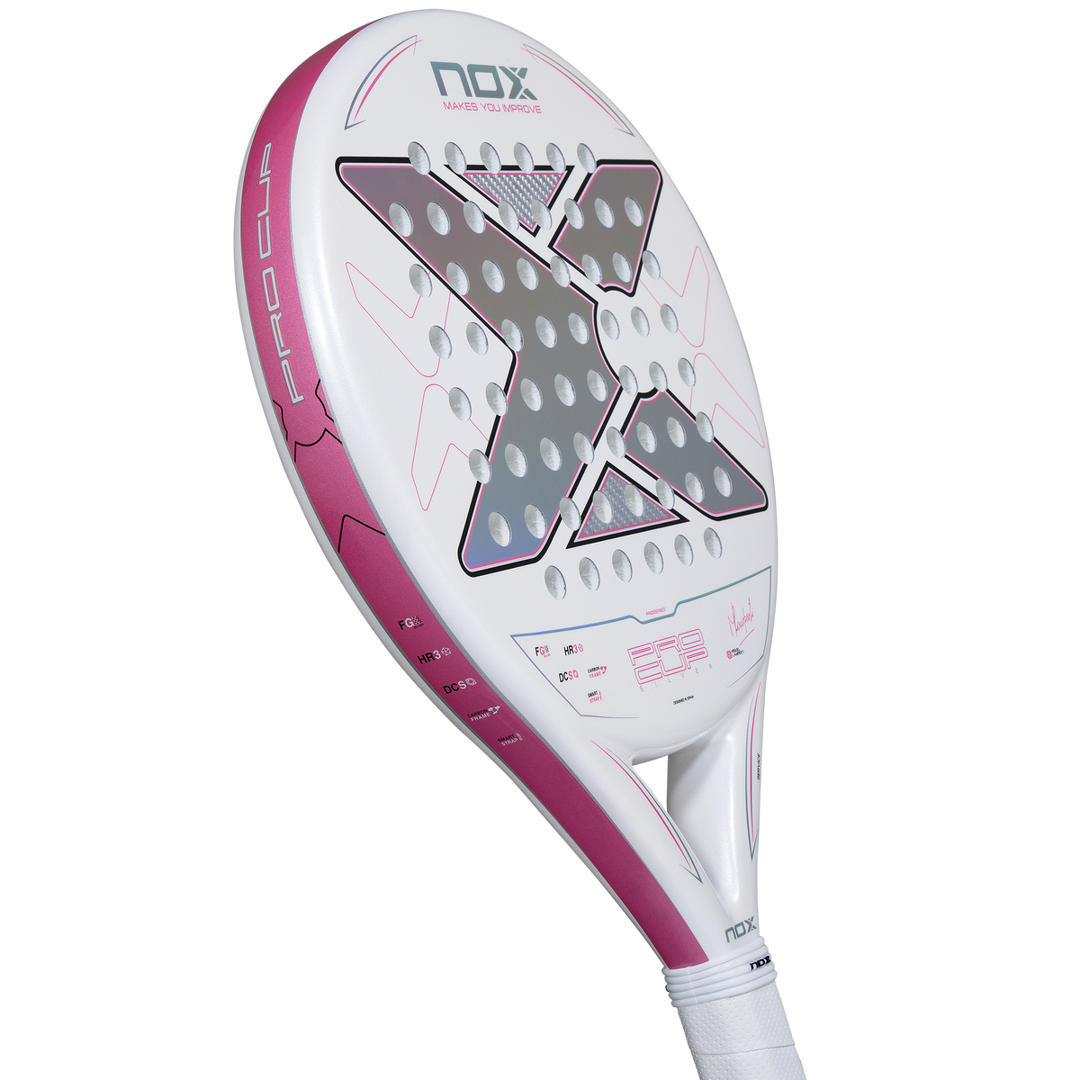 fun image of the NOX ML10 Pro Cup Silver Light (2027) Padel Racket available in New Zealand from ThePadelShopNZ