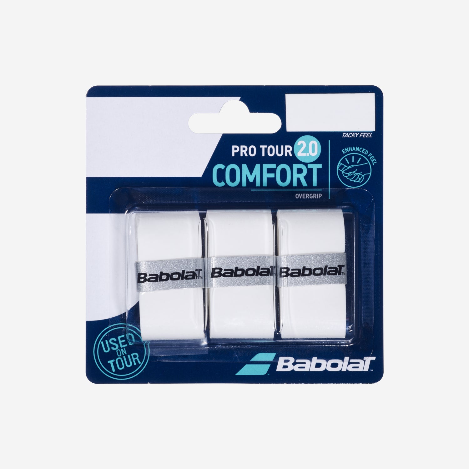 Babolat Pro Tour Comfort tennis racket overgrips in packaging on a white background