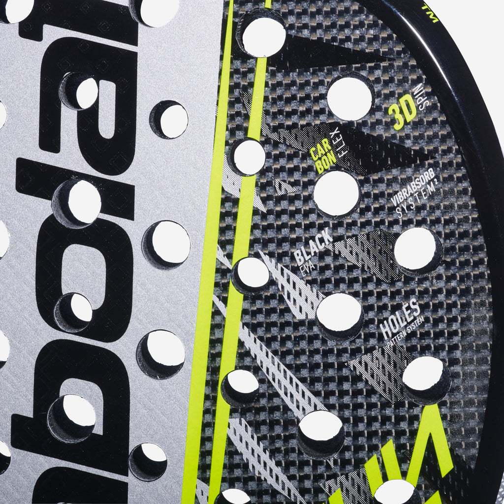 close up of face of the Babolat Counter Veron 2.6 (2026) padel racket in New Zealand  from ThePadelShop.co.nz