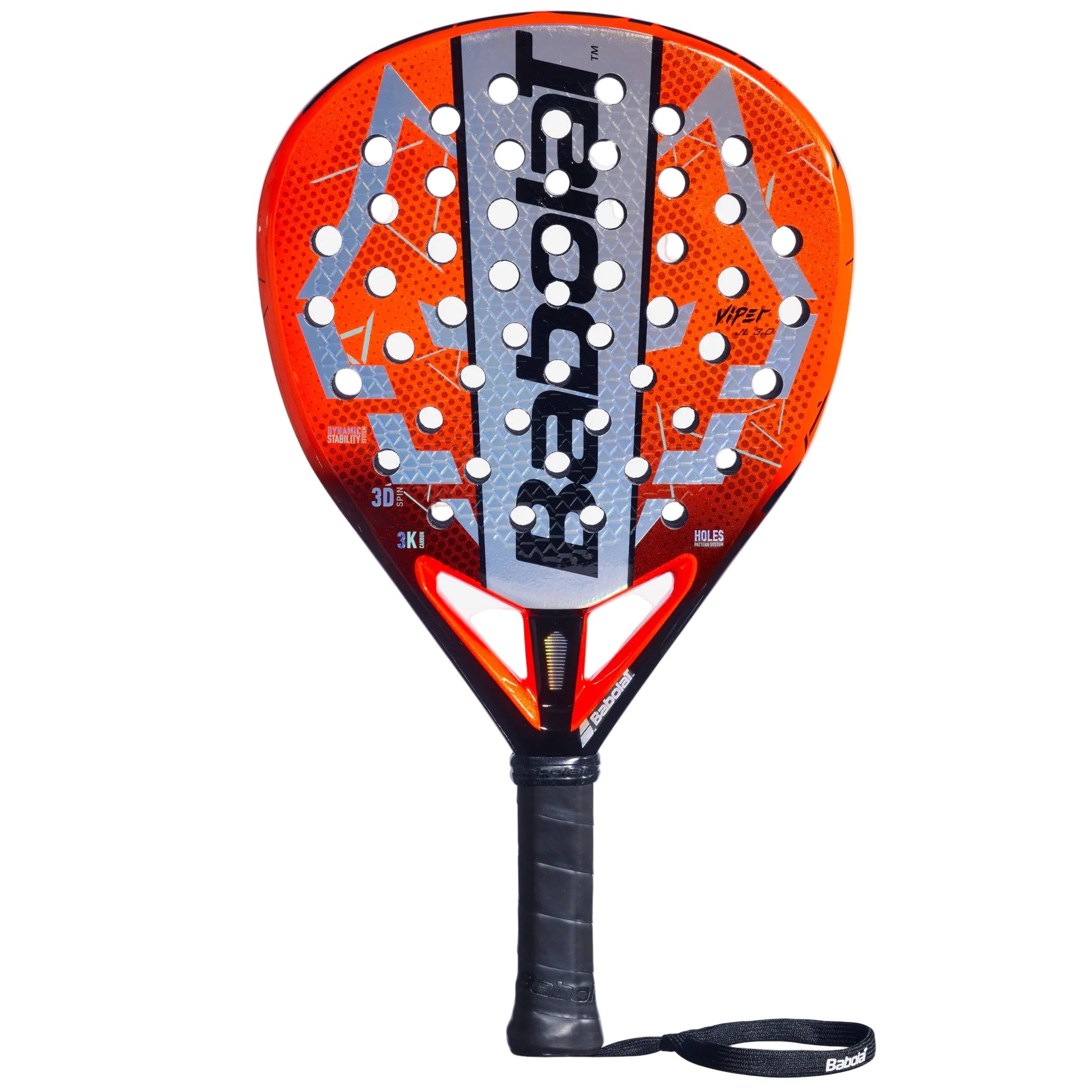 Front view of the Babolat Viper Juan Lebron 2026 padel racket available in New Zealand from ThePadelShop.co.nz