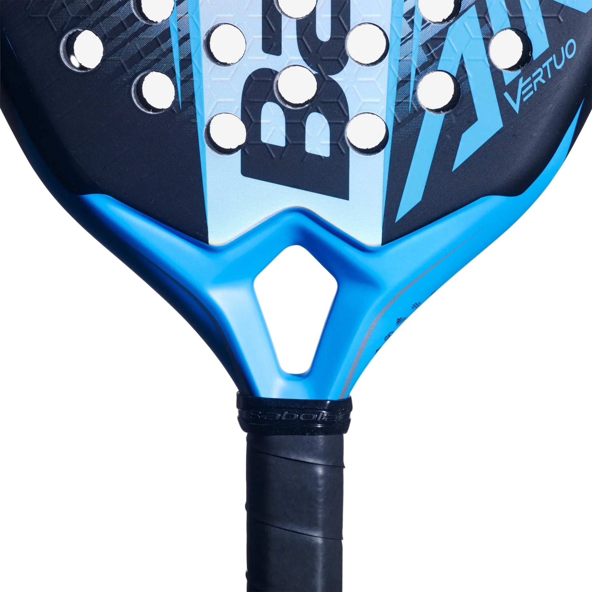close up of the heart of the Babolat Vertuo 2.6 (2026) padel racket available in New Zealand from ThePadelShop.co.nz