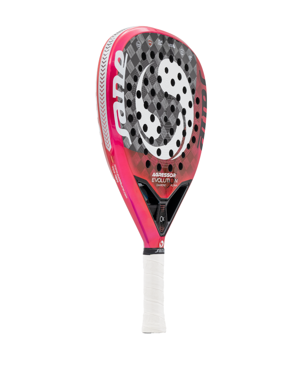 Main Image of the SANE Agressor Evolution Diamond Alpha (2025) Padel Racket available in New Zeland from ThePadelShop.co.nz