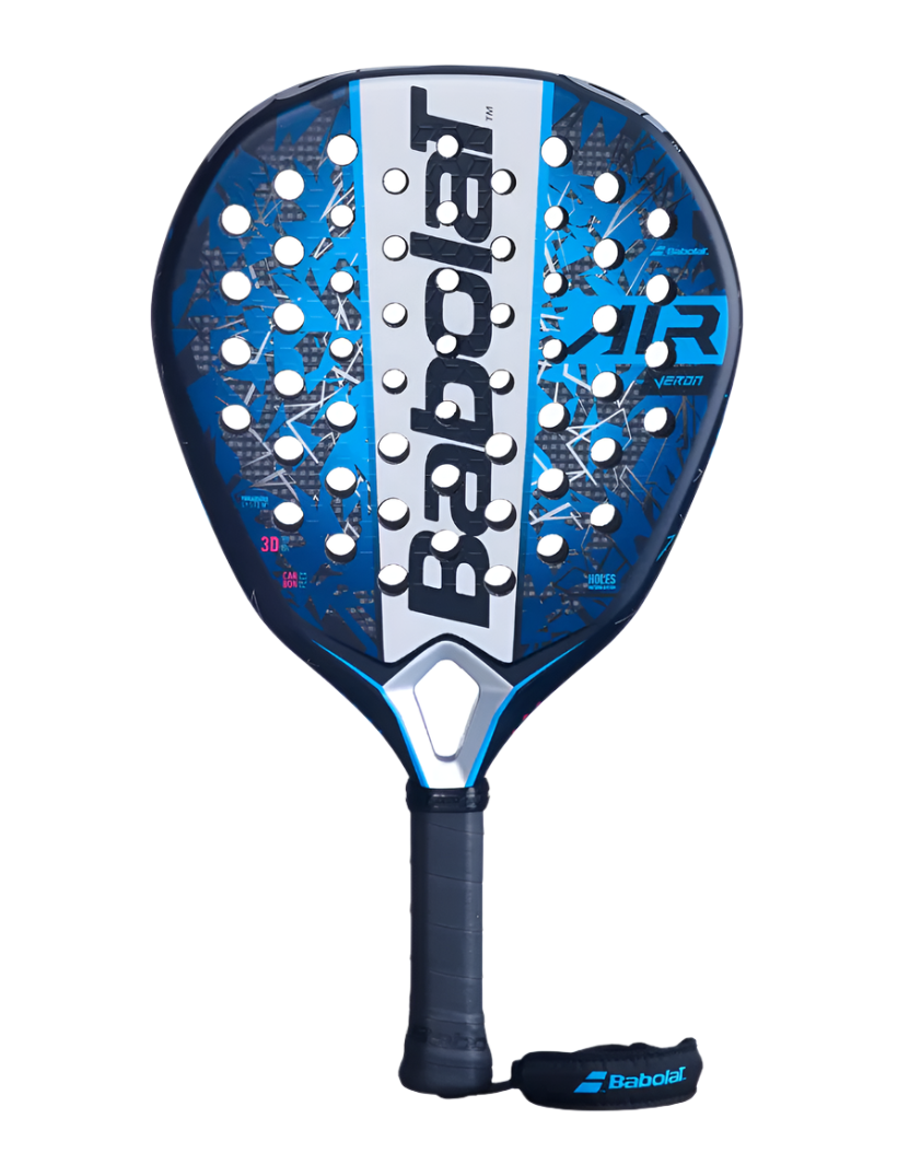 The front image of the BABOLAT Air Veron 2025 padel racket available in New Zealand from ThePadelShop.co.nz