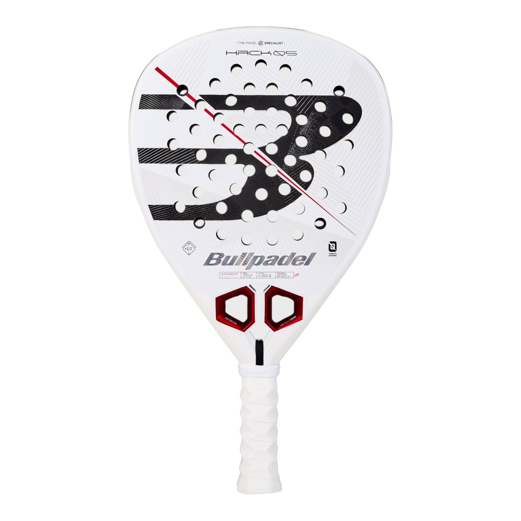 Front image of the Bullpadel Hack 05 (2027) padel racket available in New Zealand from ThePadelShopNZ