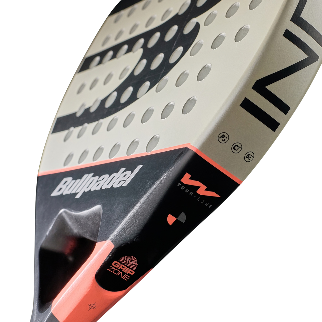 side image of the Bullpadel Indiga W 2026 padel racket available in NZ from Thepadelshop.co.nz