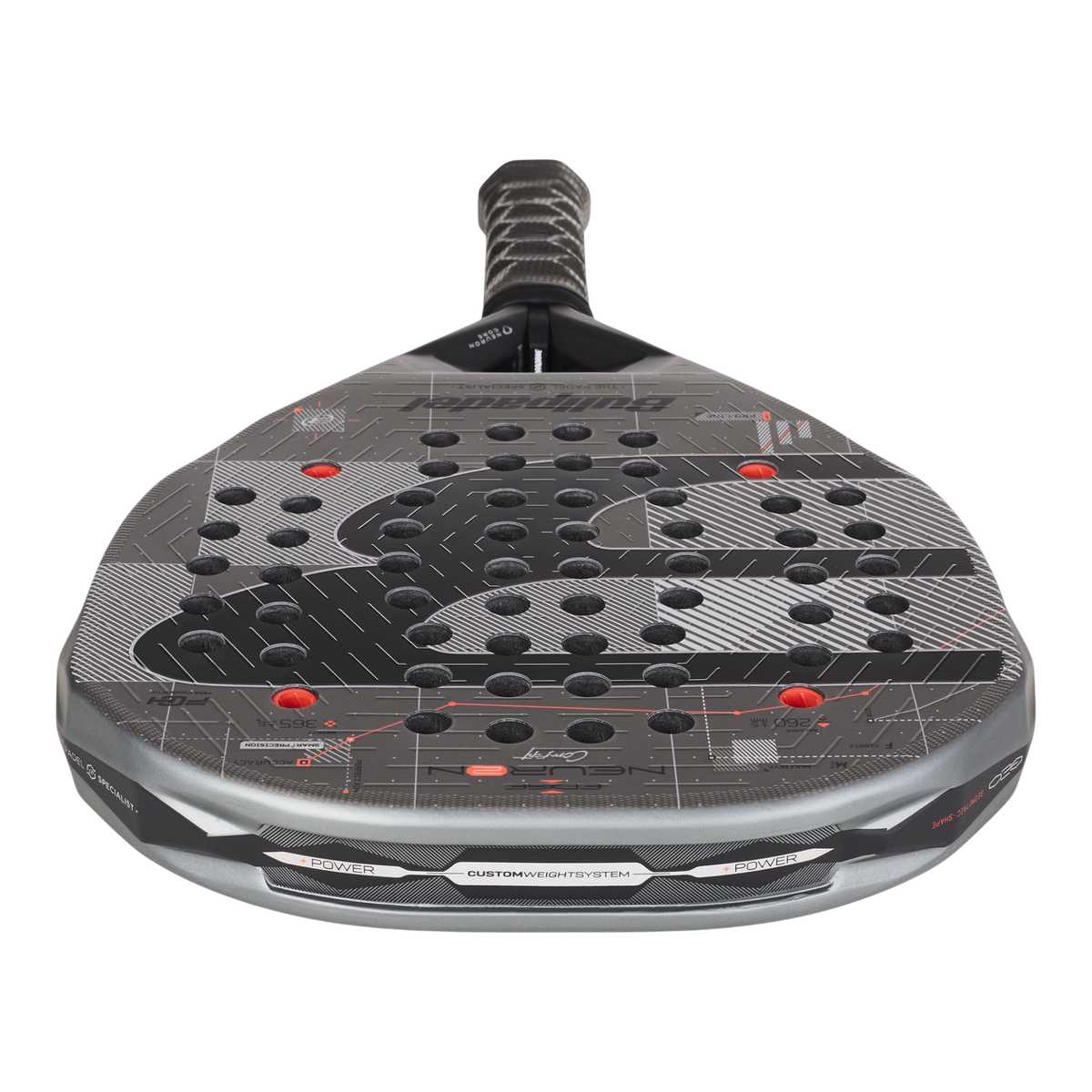 Top image of the Bullpadel Neuron Comfort (2027) padel racket available in New Zealand from ThePadelShopNZ