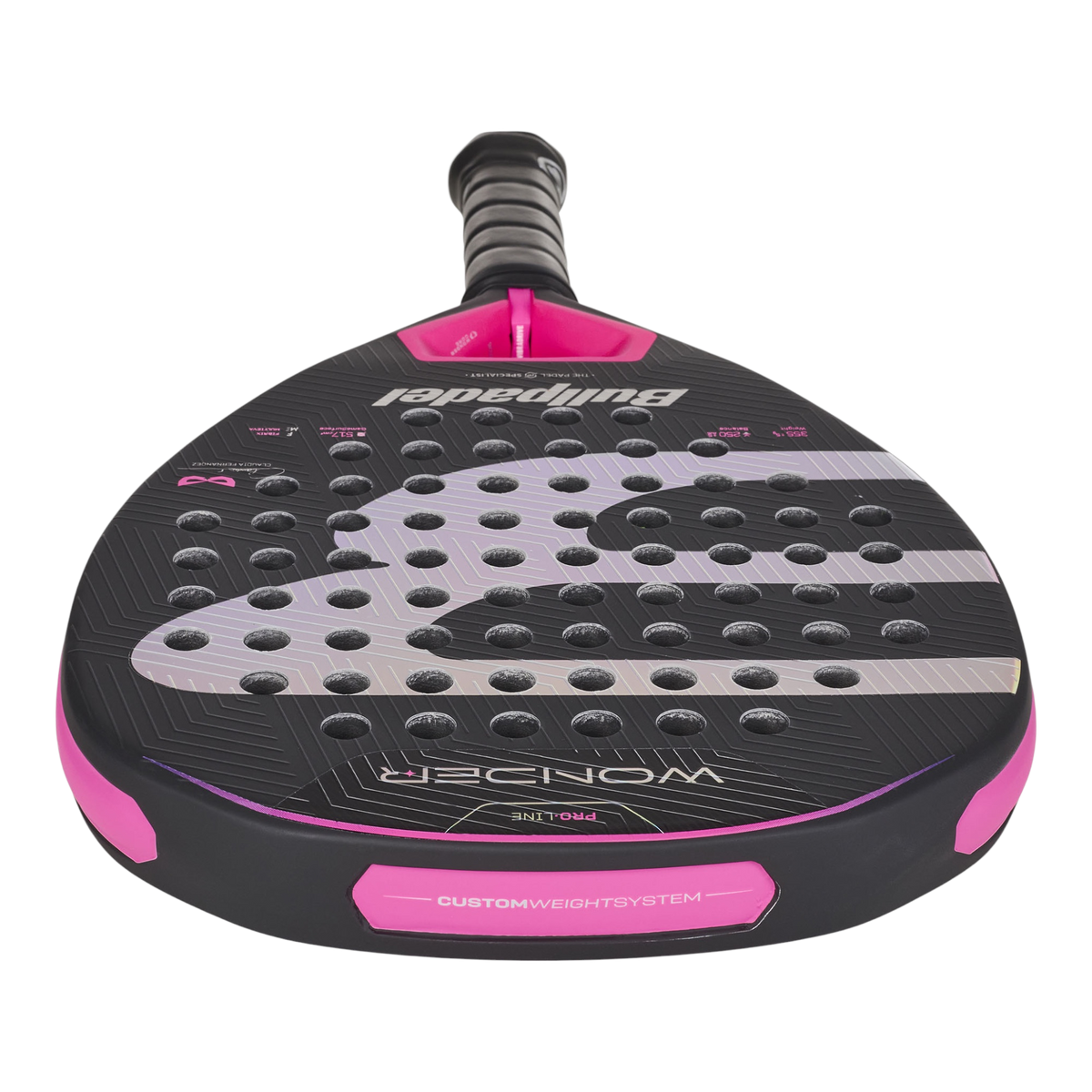 top image of the Bullpadel Wonder (2027) Padel racket available in New Zealand from ThePadelShopNZ