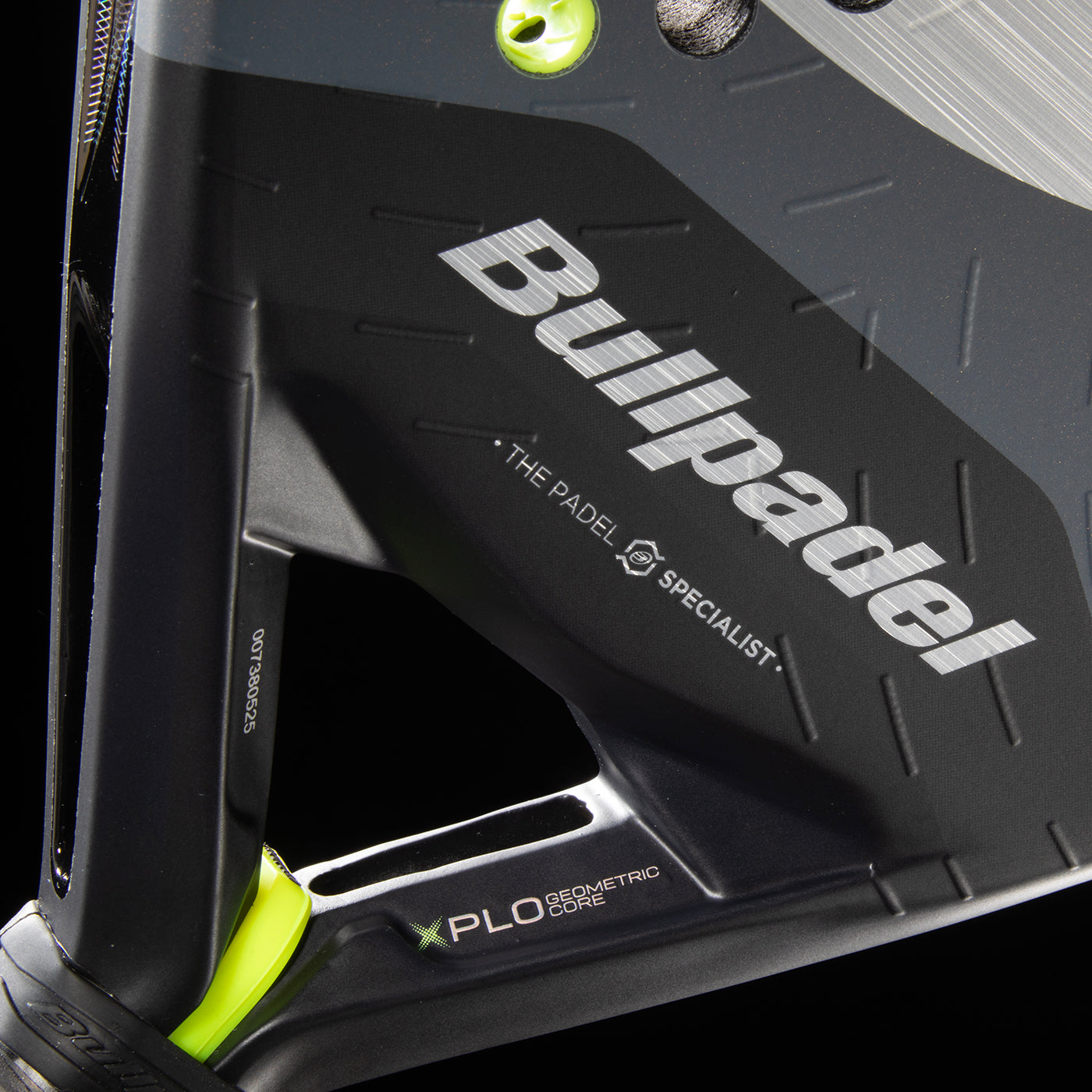 close up of the heart of the Bullpadel XPLO 2026 Padel racket available in New Zealand from ThePadelShop.co.nz