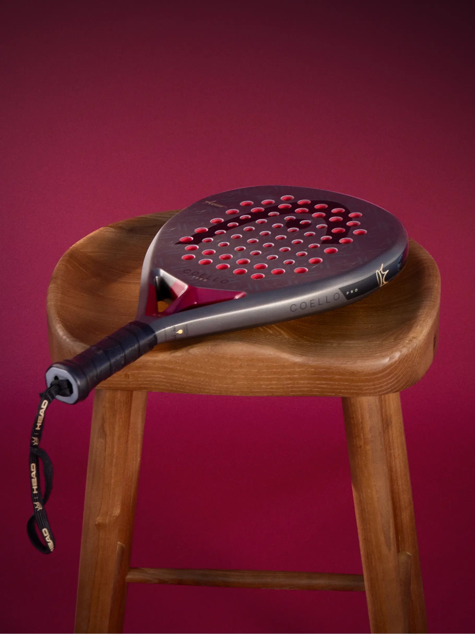 Artistic image of the HEAD Coello Pro 2026 Padel racket available in New Zealand from Thepadelshop.co.nz