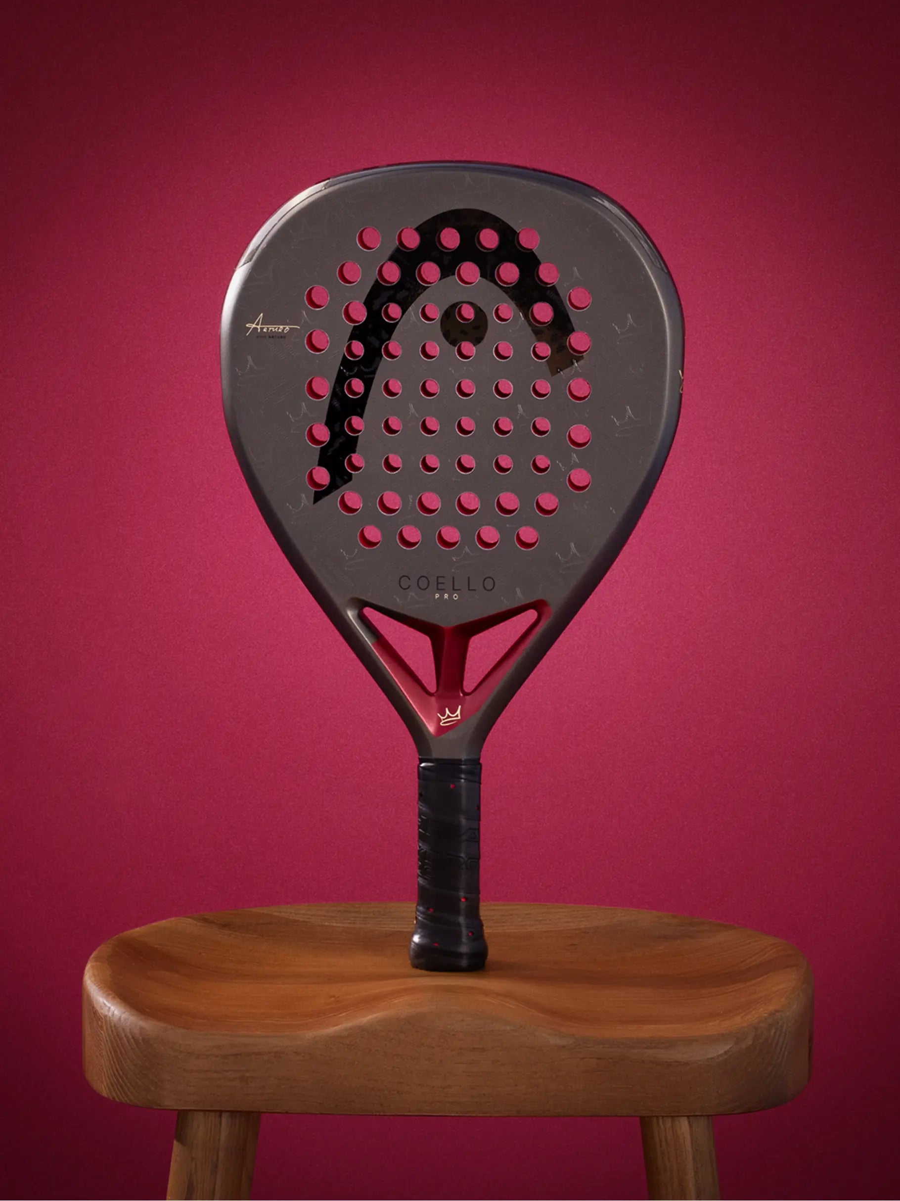 Fun image of the HEAD Coello Pro 2026 Padel racket available in New Zealand from Thepadelshop.co.nz