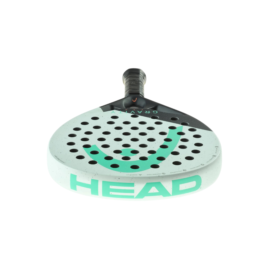 top image of the Head Gravity Pro 2024 padel racket available in NZ from ThepadelShop.co.nz