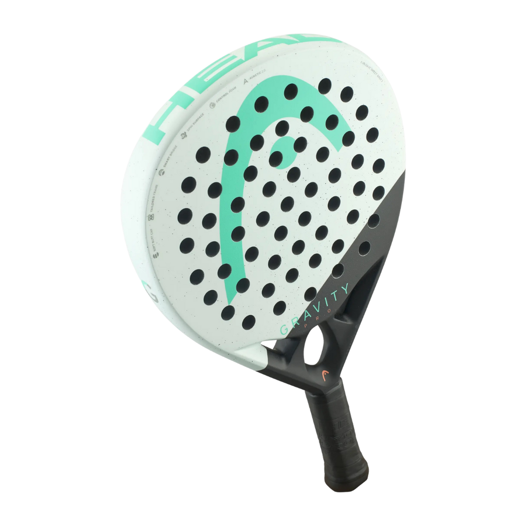 Floating image of the Head Gravity Pro 2024 padel racket available in NZ from ThepadelShop.co.nz