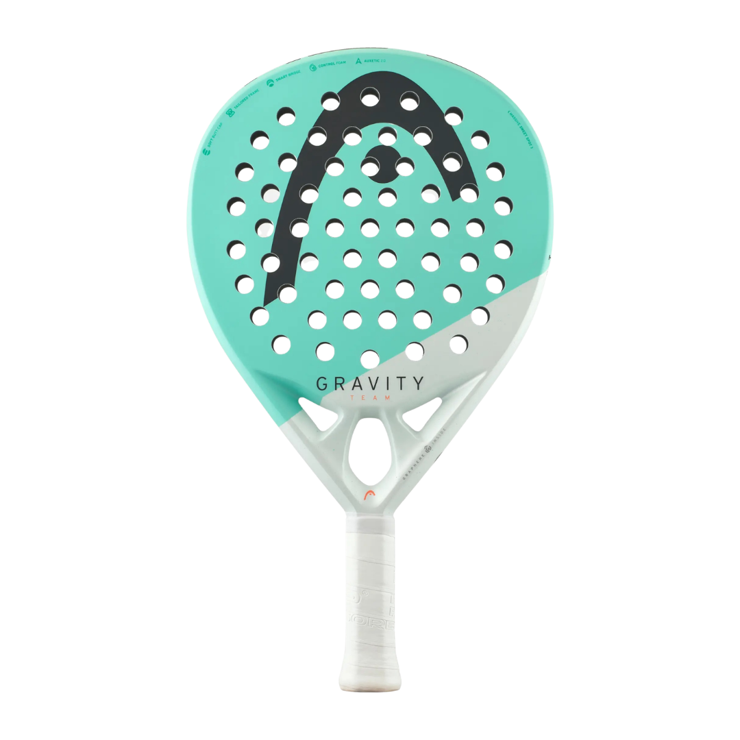 Front image of the Head Gravity Team 2024 Padel racket available in NZ from ThePadelShop.co.nz