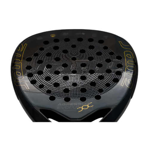 Close up of face of the SANE Agressor Evolution Diamond Omega 2025 Padel racket that is on sale at The Padel Shop NZ